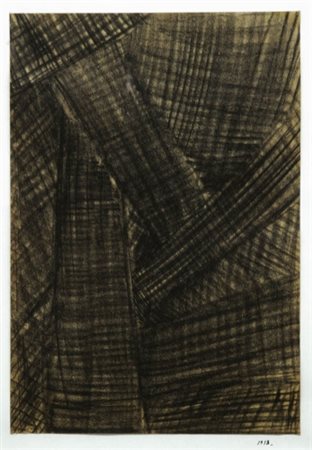 MARIO NIGRO 1917 - 1992 Spazio totale , 1953 Carboncino su carta, cm. 48 x 33...