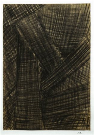 MARIO NIGRO 1917 - 1992 Spazio totale , 1953 Carboncino su carta, cm. 48 x 33...