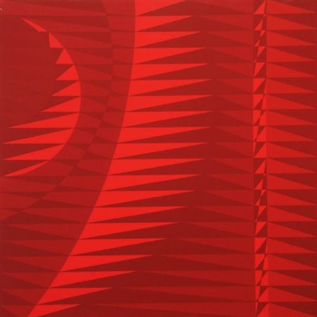 GIANFRANCO ZAPPETTINI 1939 Strutture in BX , 1967 Acrilico su tela e plastica...