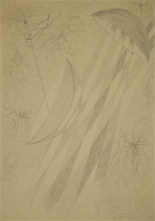 FAUSTO MELOTTI 1901 - 1986 Disegno , 1970 Matita su carta, cm. 35 x 25...