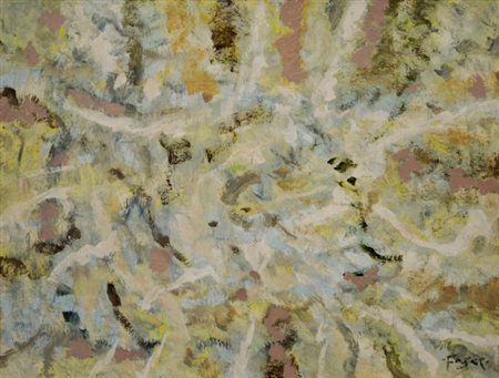 GIANFRANCO FASCE 1927 - 2003 Primavera , 1988 Olio su tela, cm. 65 x 85...