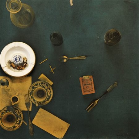 DANIEL SPOERRI 1930 Senza titolo, 1972 Assemblaggio su stampa applicata su...