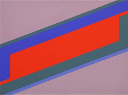 WINFRED GAUL 1928 - 2003 D7 , 1969 Acrilico su tela, cm. 60 x 80 Firmato e...