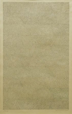 JAN SCHOONHOVEN 1914 - 1994 T 70 - 9 , 1970 China su carta, cm. 40 x 24,5...