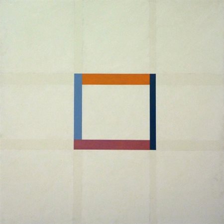 CLAUDIO VERNA 1937 Archipittura XIII , 1976 Olio su tela, cm. 145 x 145...