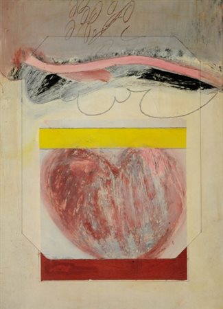 PAOLO BARATELLA 1935 Senza titolo, 1965 Olio su tela, cm. 69 x 50 Firmato e...