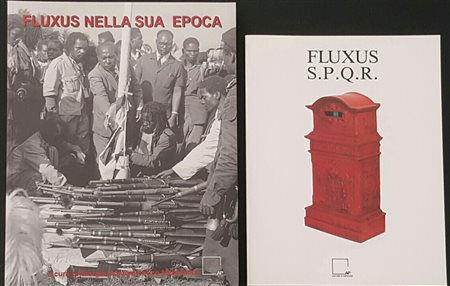 FLUXUS Lotto 2 cataloghi, “Fluxus S.P.Q.R. - Fluxus nella sua epoca”