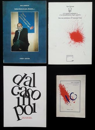 CARREGA UGO  “Carrega lotto 4 cataloghi”