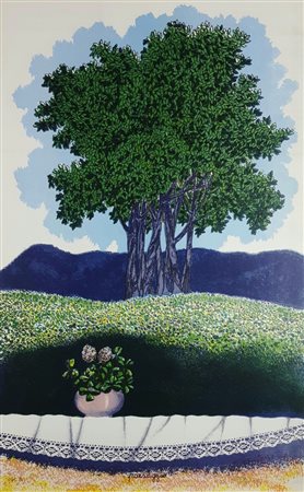 MOTTINELLI GIULIO Valcamonica 1943 “Paesaggio”