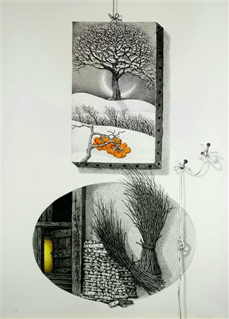 MOTTINELLI GIULIO Valcamonica 1943 “Senza titolo” 