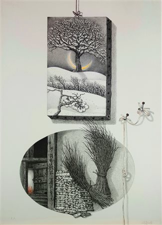 MOTTINELLI GIULIO Valcamonica 1943 “Senza titolo”