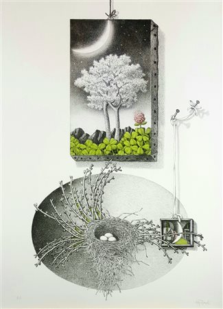 MOTTINELLI GULIO Valcamonica 1943 “Senza titolo”