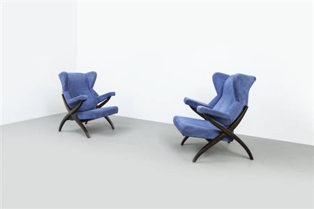 FRANCO ALBINI<BR>Copia di poltrone mod. Fiorenza