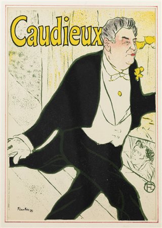 HENRY DE TOULOUSE.LAUTREC<BR>F 1864 - 1901<BR>"Caudieux"