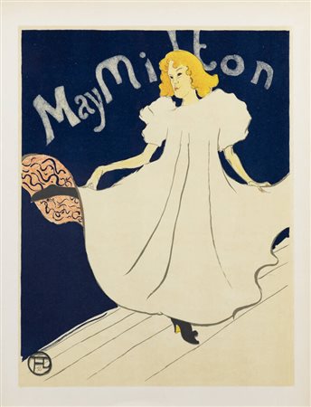 HENRY DE TOULOUSE.LAUTREC<BR>F 1864 - 1901<BR>"May Milton"