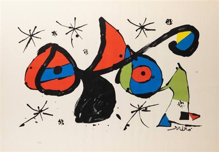 JOAN MIRO'<BR>E 1893 - 1983<BR>"Composizione"
