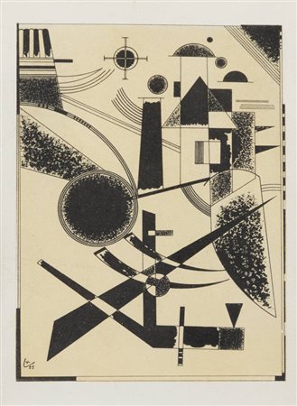 WASSILY KANDINSKY<BR>Russia 1866 - 1944<BR>"Composizione"