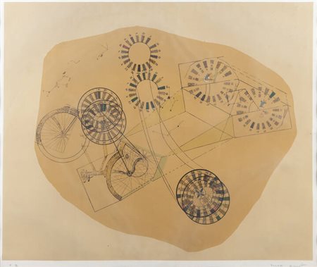 MAX ERNST<BR>Bruhl (D) 1891 - 1976 Parigi<BR>"Composizione "