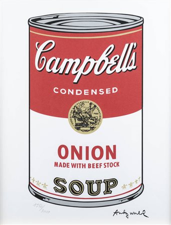 ANDY WARHOL<BR>USA 1927 - 1987<BR>"Campbell's soup - Onion"