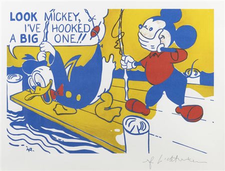 ROY LICHTENSTEIN<BR>New York 1923 – 1997<BR>"Myckey Mouse e Donald Duck"