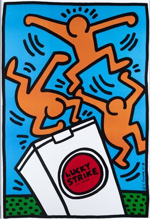 KEITH HARING<BR>Reading 1958 –1990 New York<BR>"Lucky Strike"