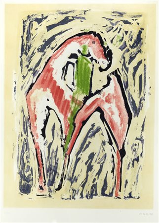 MARINO MARINI<BR>Pistoia 1901 - 1980<BR>"Cavallo" 1979