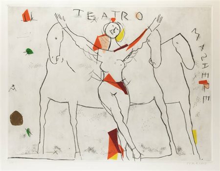 MARINO MARINI<BR>Pistoia 1901 - 1980<BR>"Il Canto I" 1973