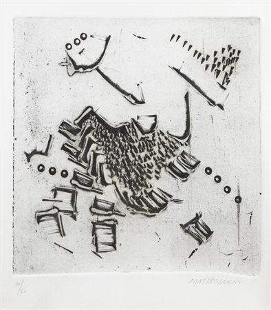 UMBERTO MASTROIANNI<BR>Fontana Liri (FR) 1910 - 1998 Marino (Roma)<BR>"Senza titolo"