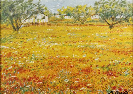 MICHELE CASCELLA<BR>Ortona (CH) 1892 - 1989 Milano<BR>"Un'estate fa"