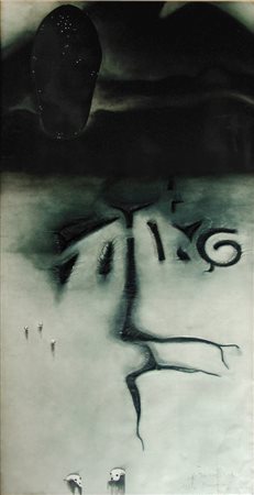 ENZO CUCCHI, La Lupa di Roma, 1984