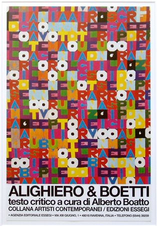 ALIGHIERO BOETTI, Alighiero & Boetti