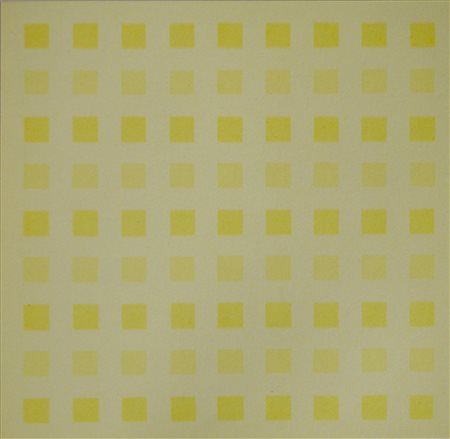 Calderara Antonio QUADRATO IN TRASPARENZE QUADRATE, COLORE SMATERIALIZZATO...