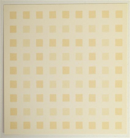 Calderara Antonio QUADRATO IN TRASPARENZE QUADRATE, COLORE SMATERIALIZZATO...