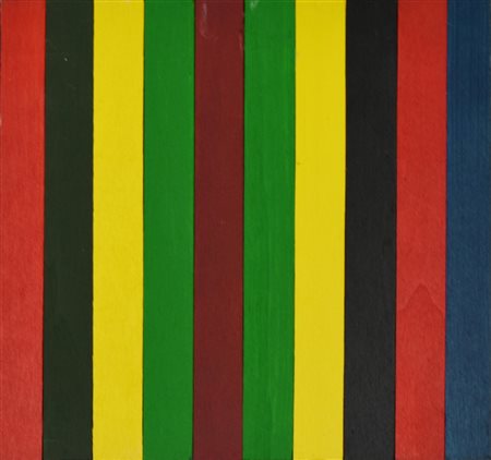 Johnny Stefann SENZA TITOLO acrilico su tavola, cm 20x20 sul retro: firma