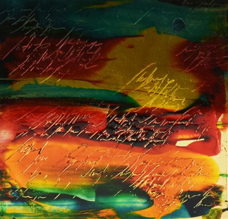 Alfredo Rapetti Mogol SENZA TITOLO tecnica mista du carta, cm 25x25 sul...