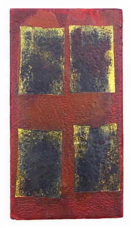 Remo Bianco TABLEAUX DORES olio su tavoletta, cm 19x10 sul retro: autentica...