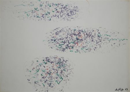 Antonio Sanfilippo COMPOSIZIONE tecnica mista su carta, cm 50x70 firma e data...