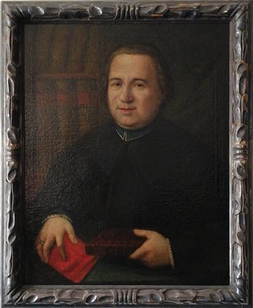 SCUOLA DEL XVIII SECOLO - RITRATTO DI PRELATO - OLIO SU TELA CM.76X61 -...