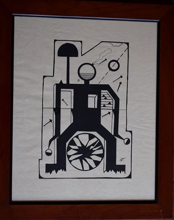 RIVOLUZIONARIO - CHINA SU CARTA CM. 39,5X28,5 - FIRMATO BOT IN BASSO A DESTRA