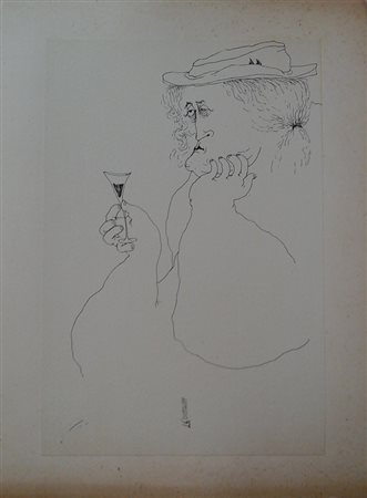 ARMODIO (1938) - FIGURA 1957 - CHINA SU CARTA CM.33X22,5 - FIRMATO E DATATO...