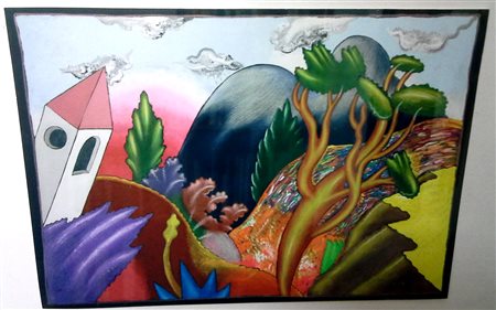 ALINARI LUCA (1943-2019) - PAESAGGIO - OLIO SU TELA CM.50X70 - FIRMATO