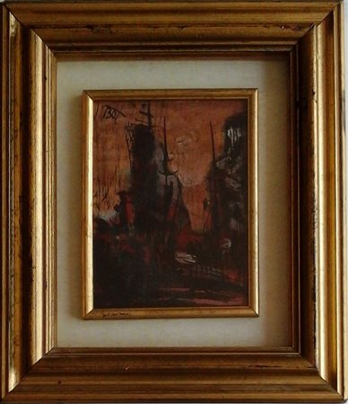 BOT (BARBIERI OSVALDO) (1895-1958) - CASACCE - OLIO SU CARTONE CM.20X15 -...