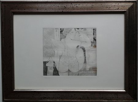 GALLERATI ALBERTO (1945) - FIGURA - ACQUAFORTE CM.35X50 ES.98/100 - FIRMATA A...