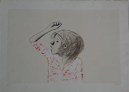 BUENO XAVIER (1915-1979) - FIGURA - LITOGRAFIA CM.50X70 ES.18/125 - FIRMATA A...