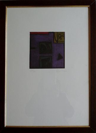 ASVERI GIANFRANCO (1948) - I TRE TASSELLI - ACQUAFORTE CM.50X35 ES.19/50 -...