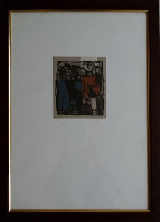 ASVERI GIANFRANCO 81948) - LA CASA BLU - ACQUAFORTE CM.50X35 ES.17/50 -...