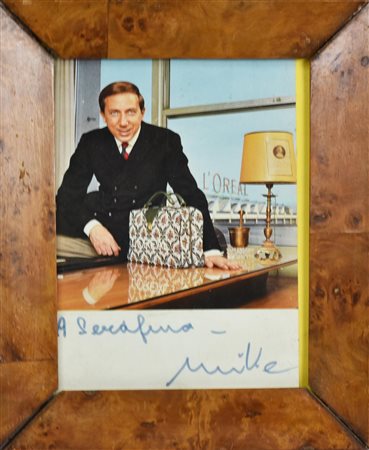 FOTOGRAFIA DI MIKE BONGIORNO raffigurante il famoso presentatore televisivo...