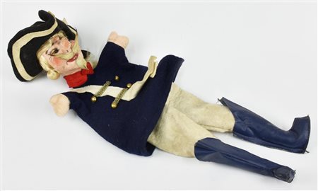 MARIONETTA raffigurante D'Artagnan in panno Lenci h cm 45 Francia, prima...