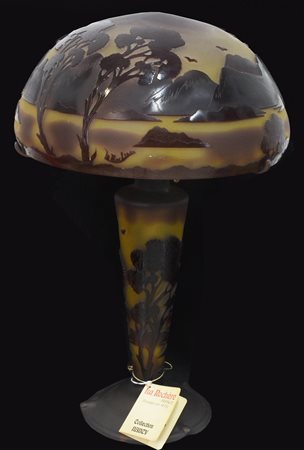 LAMPADA IN PASTA DI VETRO marca la Rochere Collection Nancy h cm 50 Francia,...