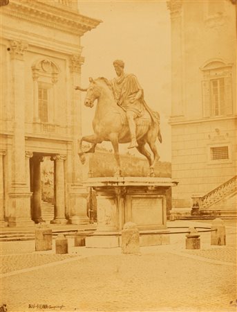 Carlo Baldassare Simelli (1811-1877)  - Roma: Campidoglio dalla serie "Edifizi di Roma", years 1860